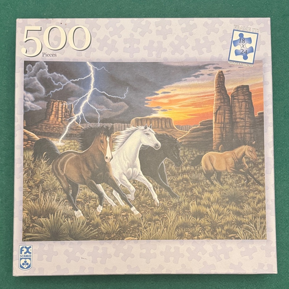 “Thunder Run” Horse Puzzle (500pieces)